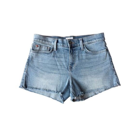 HUDSON Gracie Mid Rise Cut Off Fray Hem Denim Shorts Size 6/28 - Picture 5 of 11